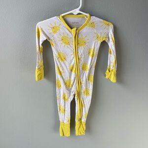 Little Sleepies Sunshine Bamboo Convertible Zippy Gender Neutral Print